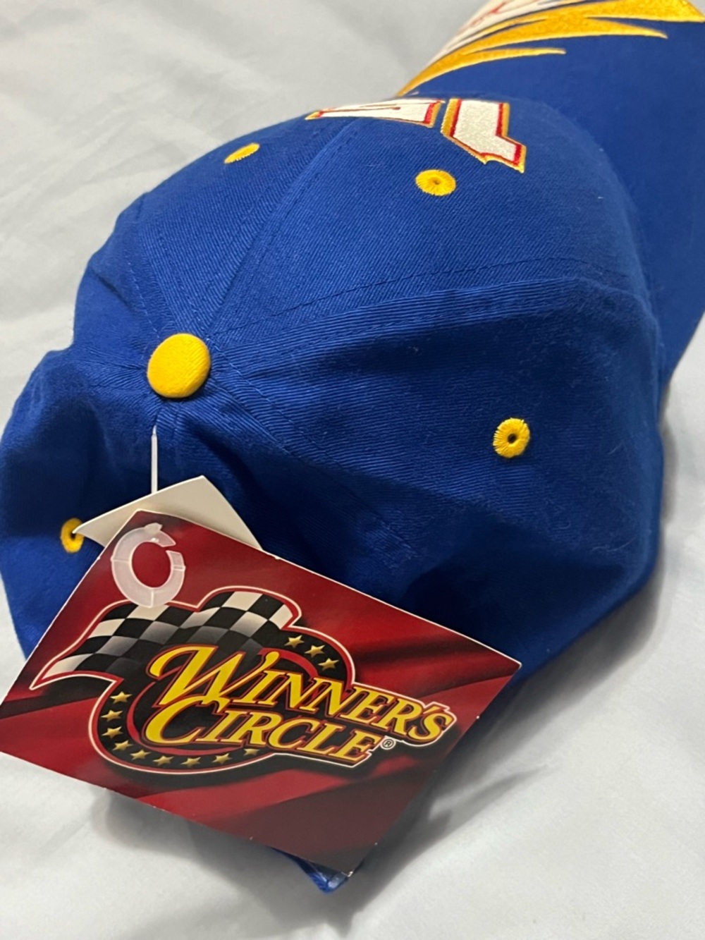 Winner's Circle Blue Racing Cap with Number 15 - Picture 3 of 5